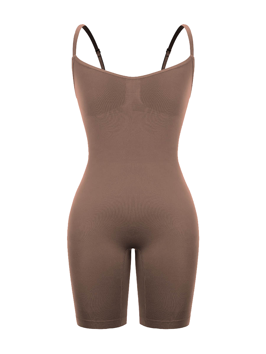 Power Contour Bodysuit Mid-Thigh with Open Gusset